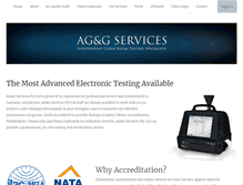 Tablet Screenshot of aggservices.com.au